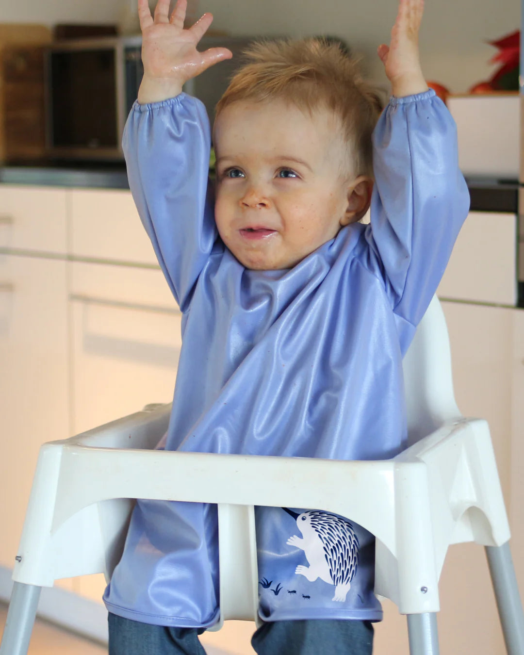 Messy Mealtime (Toddler) Smock Bib: 8mths to 2+yrs - various colours