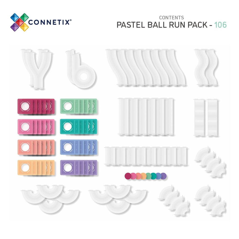 Pastel Ball Run Pack 106 pc