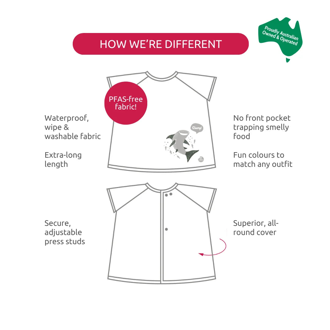 Short Sleeve Preschool Smock: 3-6yrs