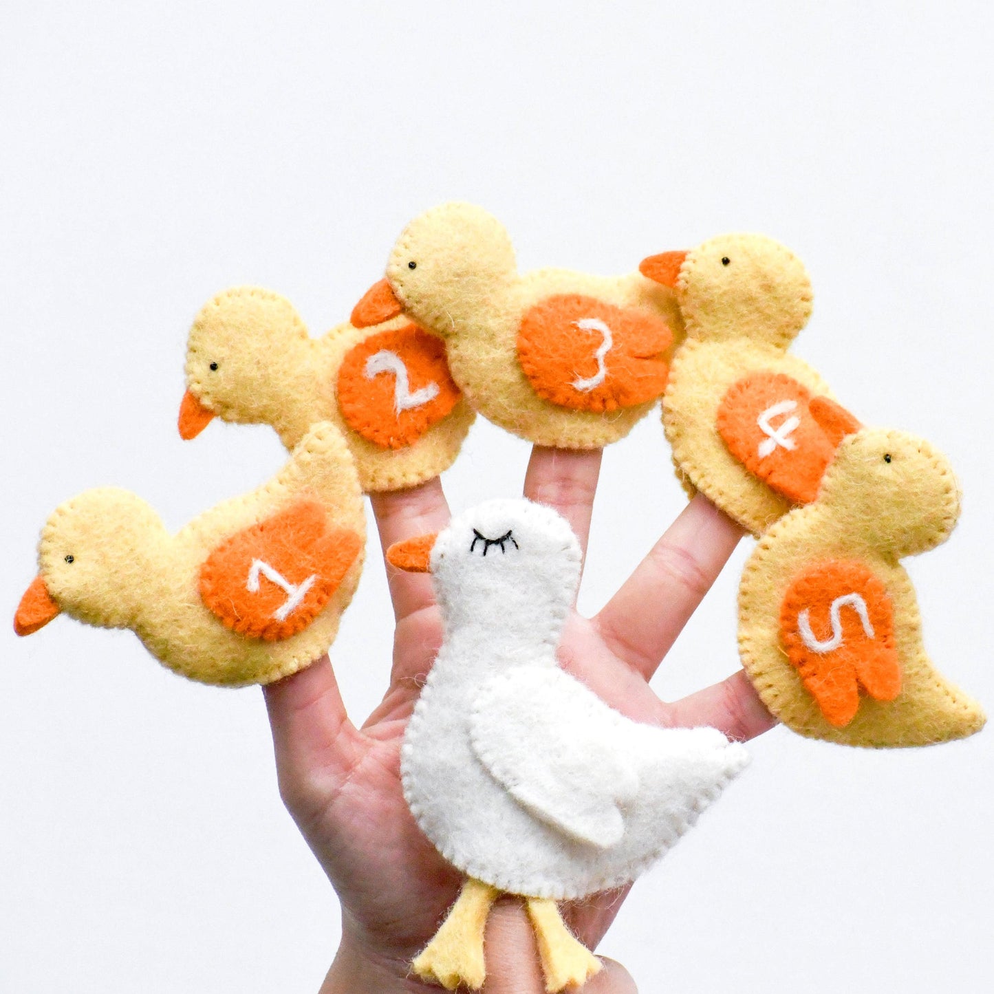 Five Little Ducks, Finger Puppet Set