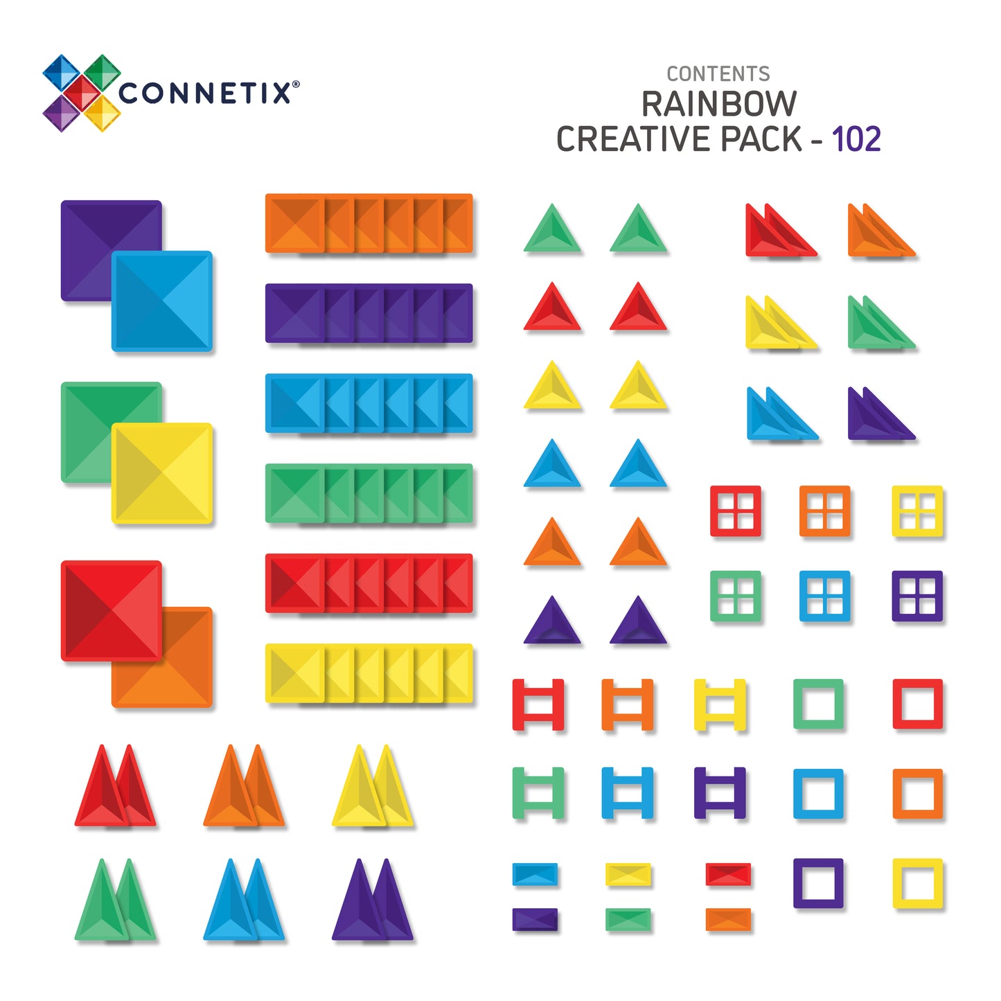 Rainbow Creative Pack 102 pc