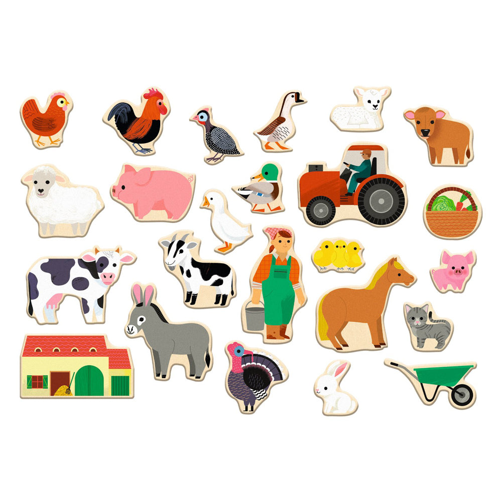 Wooden Magnetic Farmix Set