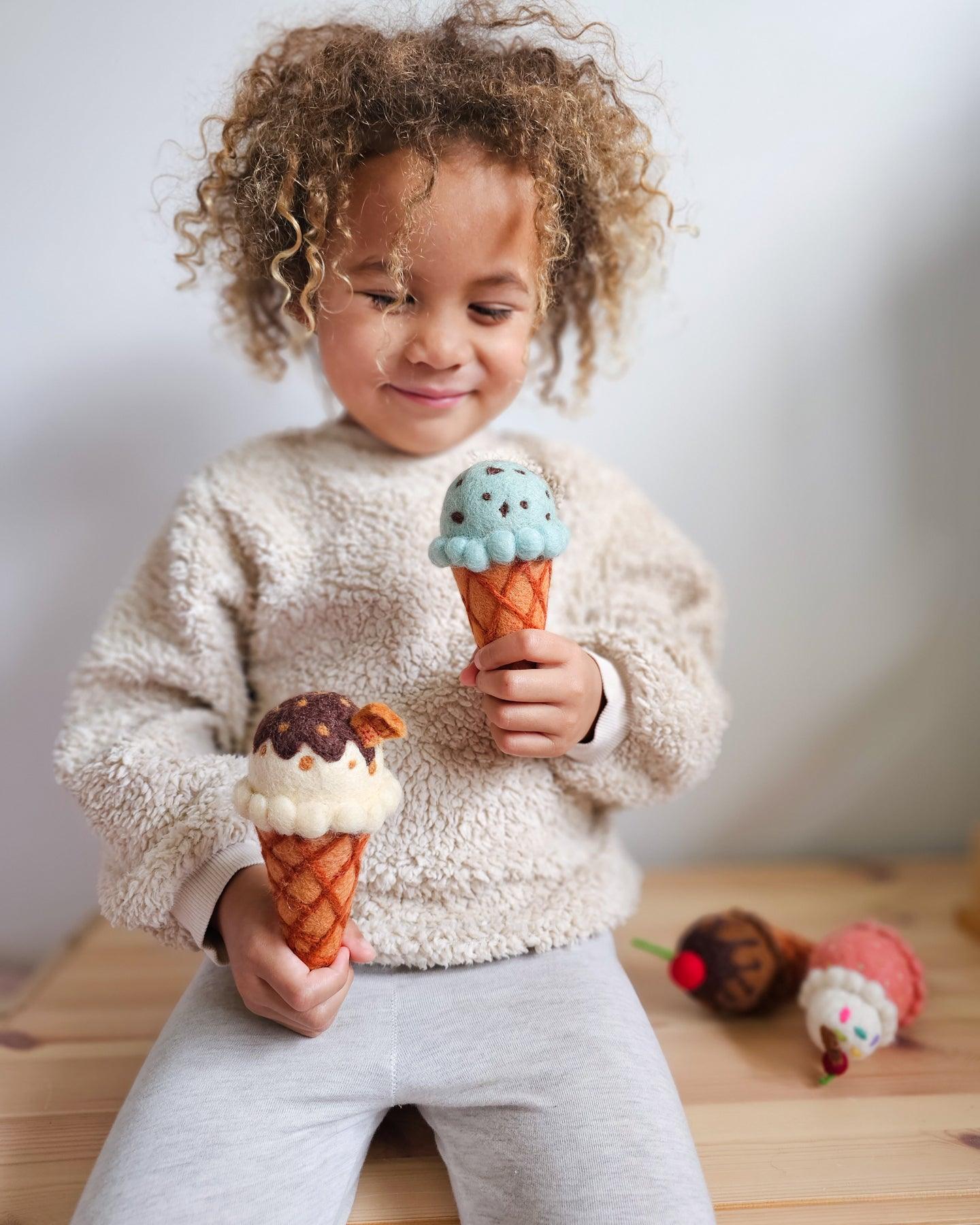 Felt Mint Chocolate Chip Ice Cream