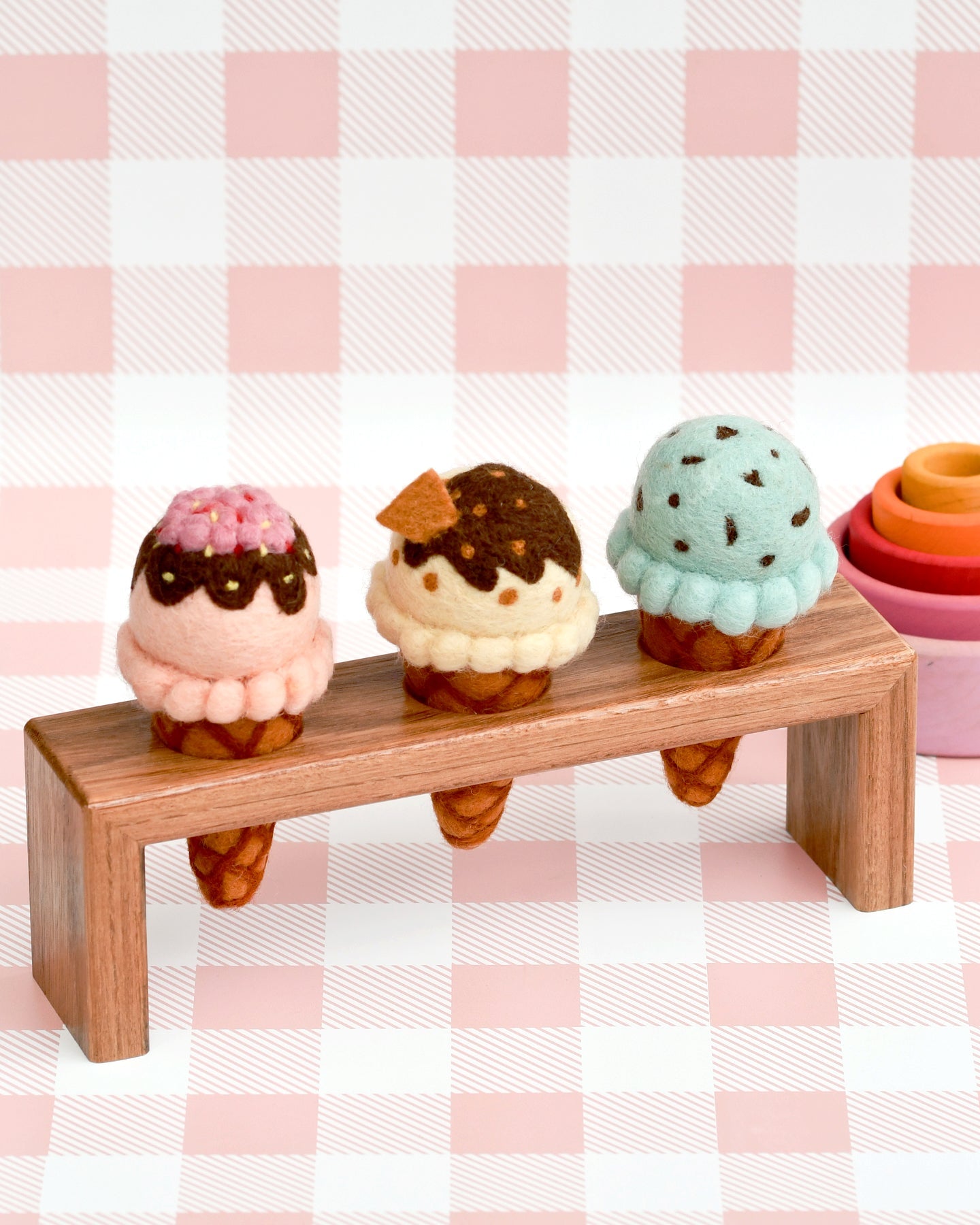 Felt Ice Cream Cone Holder - Australian Made