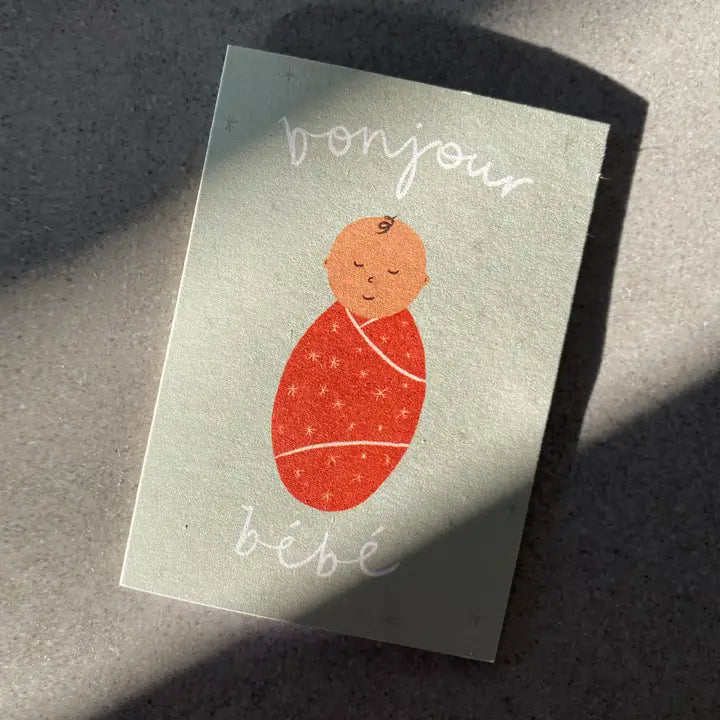 Bonjour Bebe Mini Card - New Baby