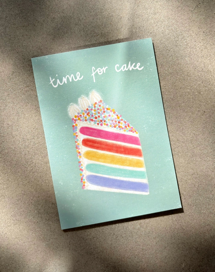 Time For Cake Birthday Card