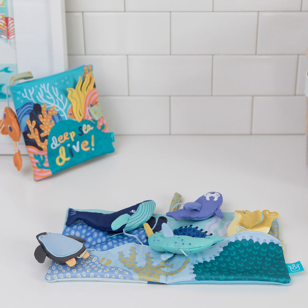 Arctic Adventure Fabric Washable Bath Book