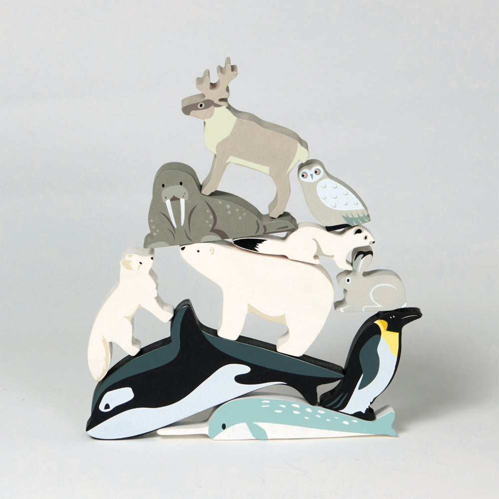 Wooden Polar Animal Set