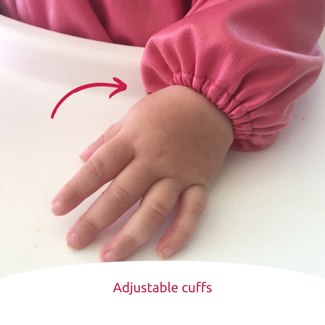 Messy Mealtime (Toddler) Smock Bib: 8mths to 2+yrs - various colours