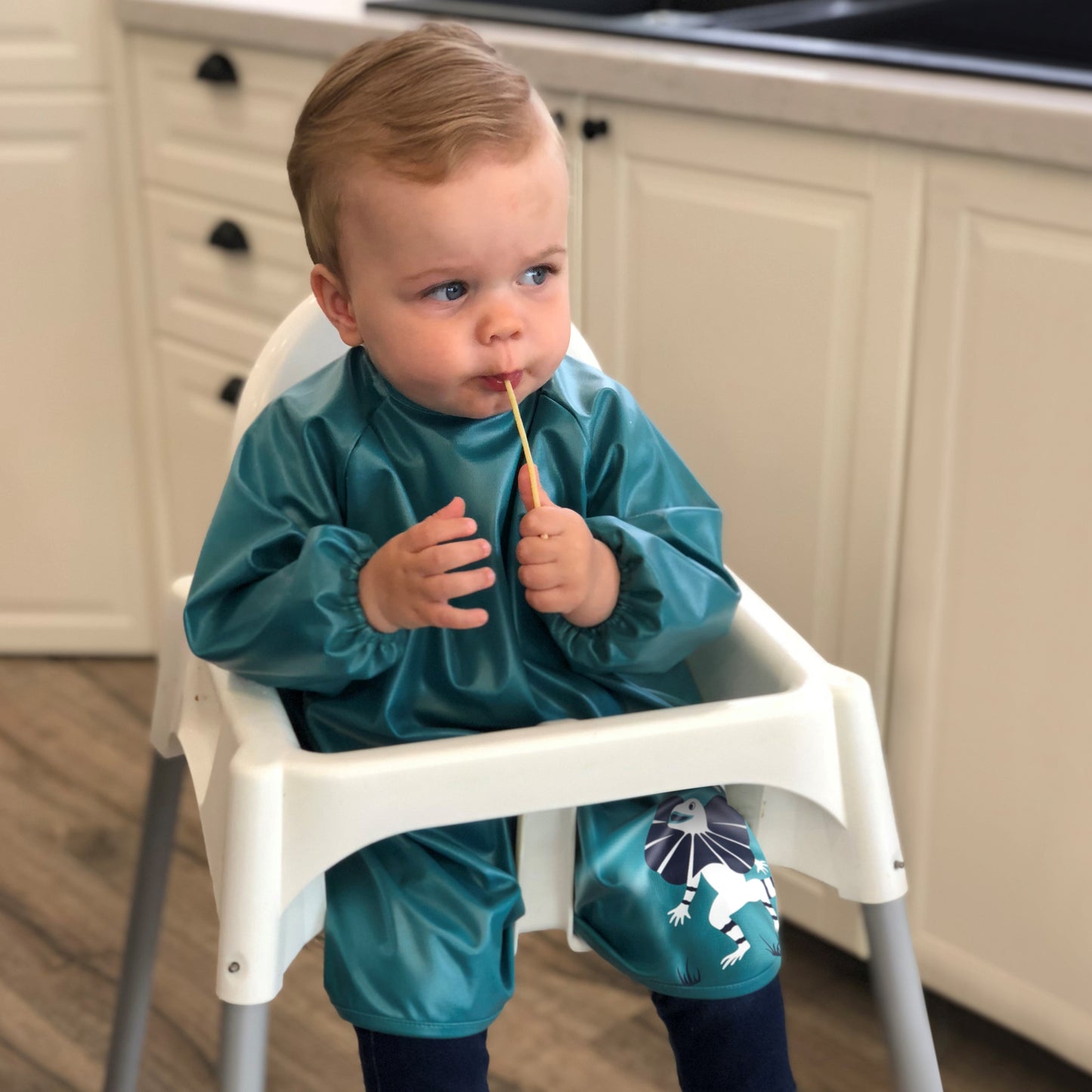 Messy Mealtime (Toddler) Smock Bib: 8mths to 2+yrs - various colours