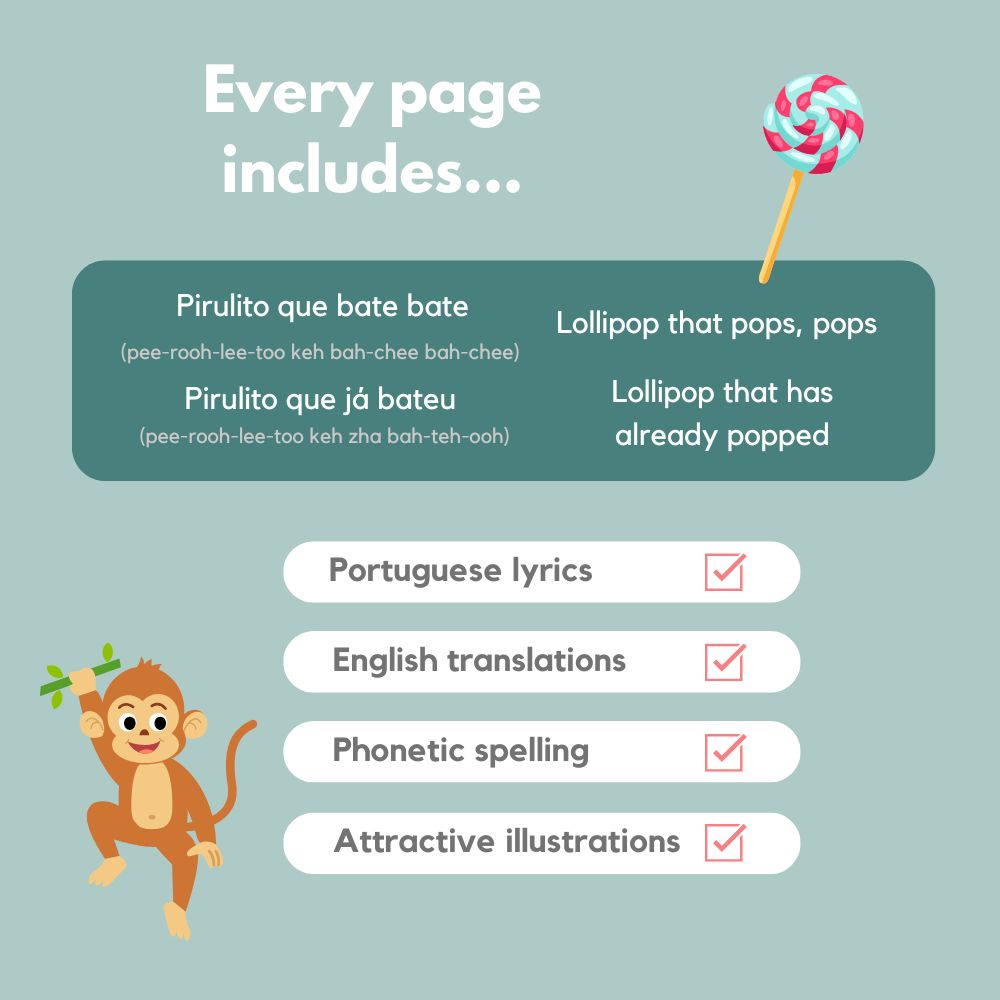 I Love To Sing in Portuguese: Brazilian Nursery Rhymes (Songbook)