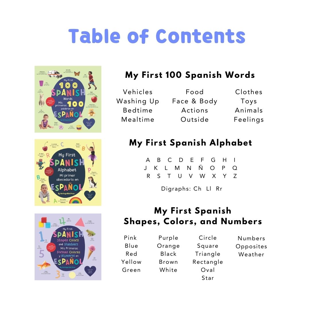 My First Spanish Words Series