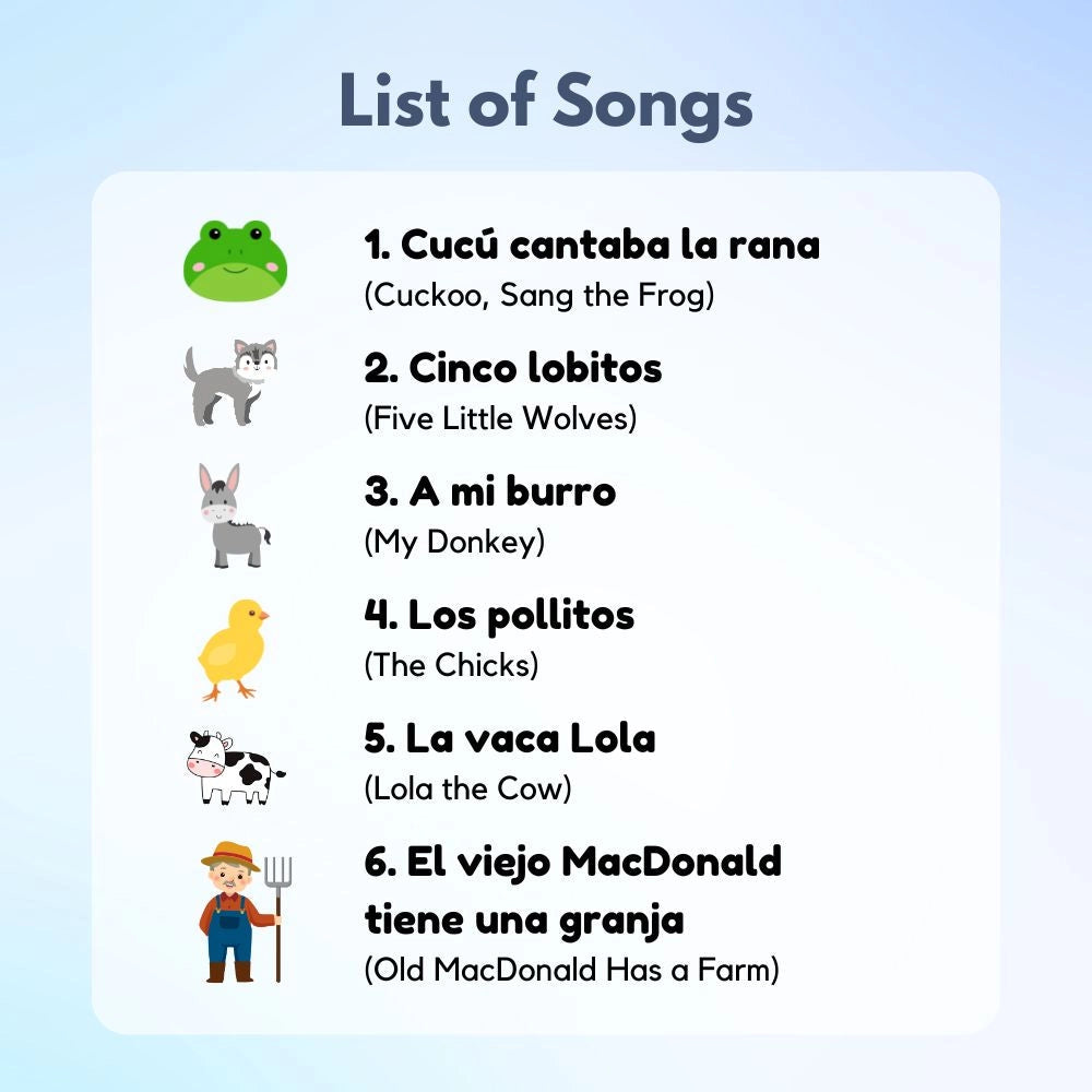 I Love To Sing in Spanish: Animal Songs (Songbook)