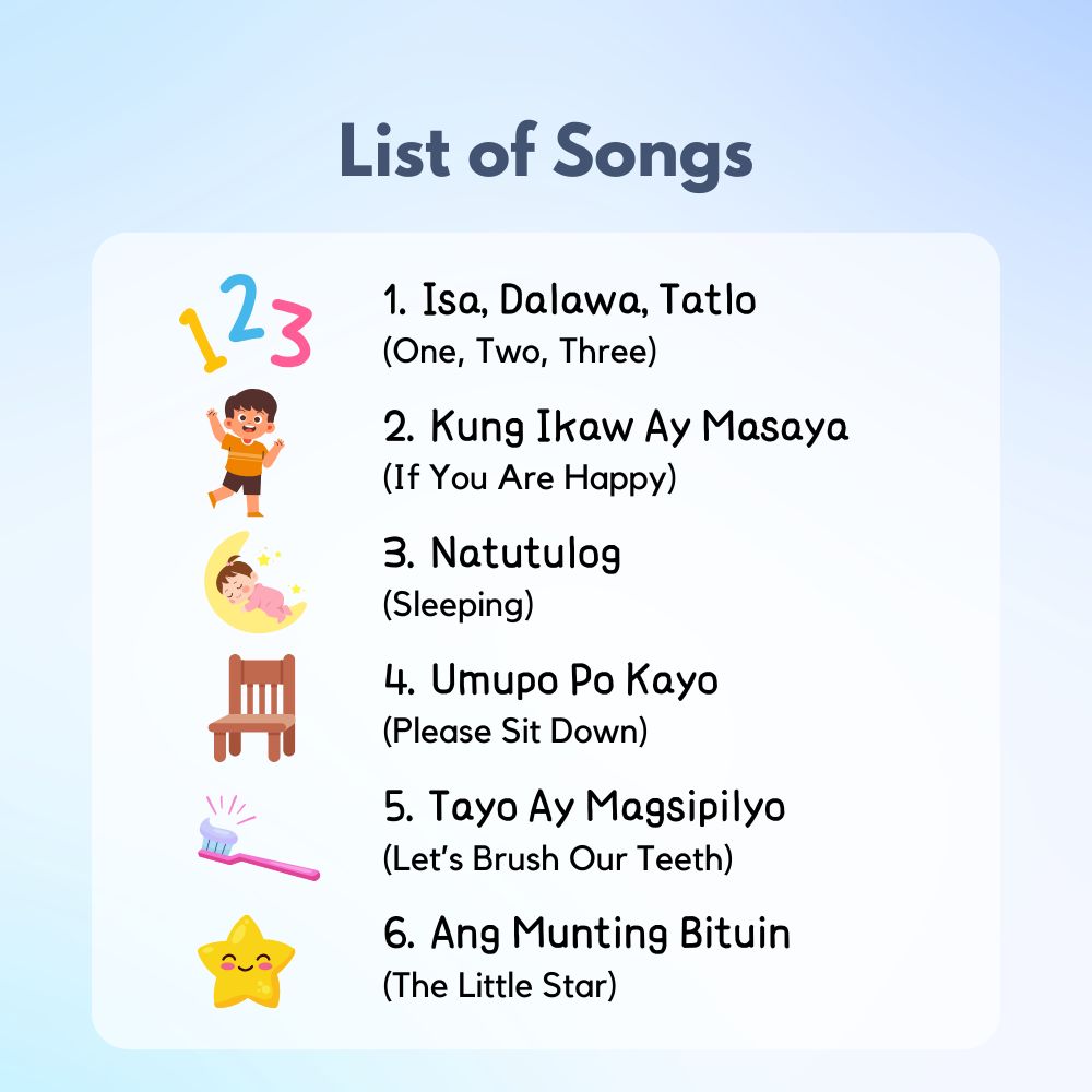I Love To Sing in Tagalog: Children's Songs (Songbook)