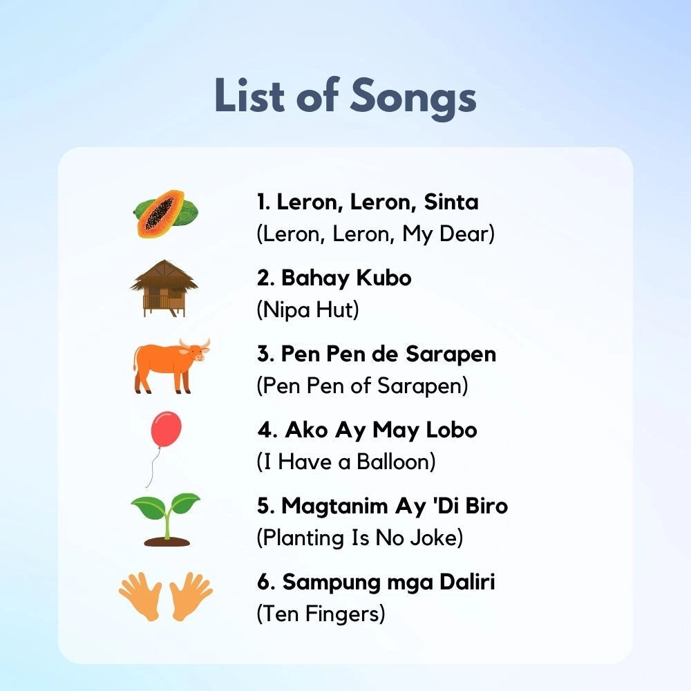 I Love To Sing in Tagalog: Nursery Rhymes (Songbook)