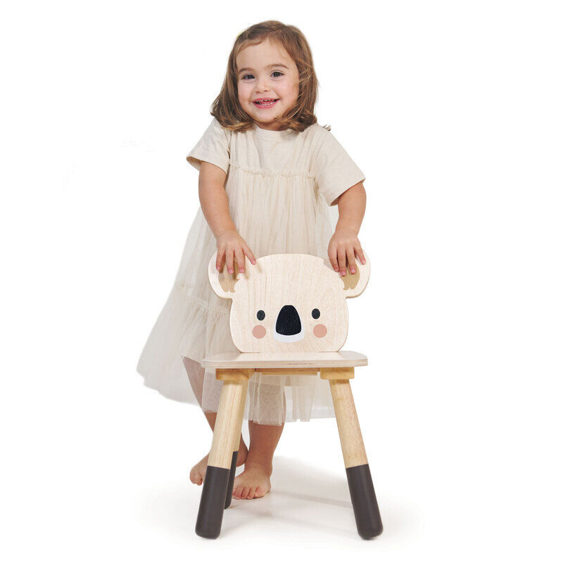 Forest Wood Table with 4 Koala Chairs