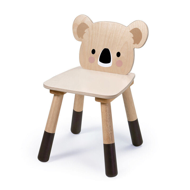 Forest Wood Table with 4 Koala Chairs