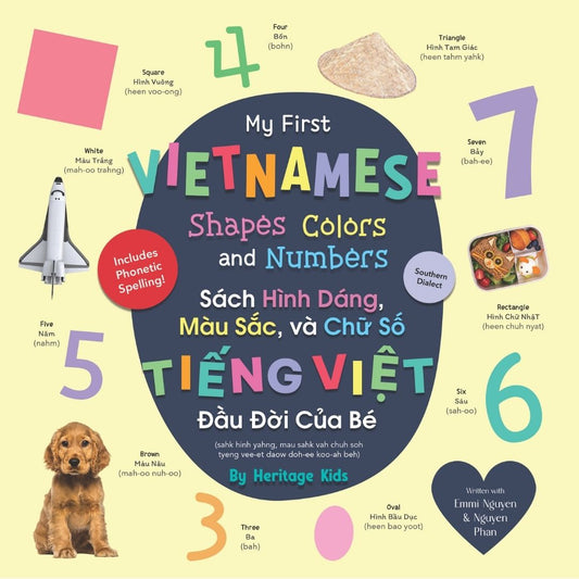 PRE-ORDER-My First Vietnamese Shapes, Colors and Numbers