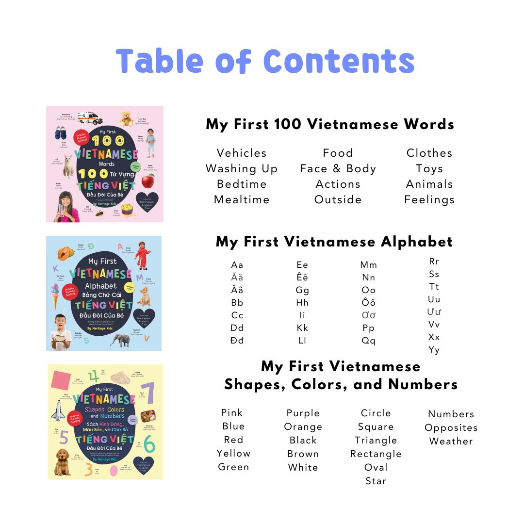 My First Vietnamese Words Series